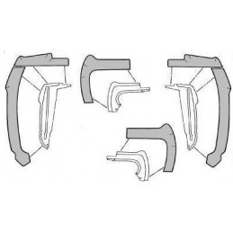 Gomas para salpicaderas en guardabarros 64-66