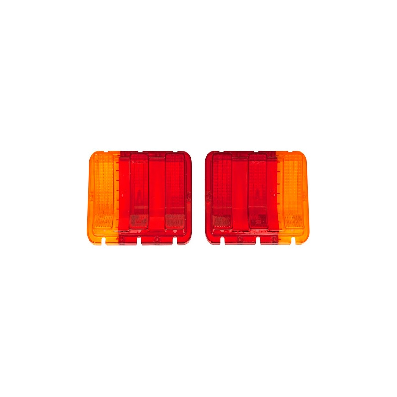 Feu arrière en verre clignotants EU orange (la paire) 67-68 Feu arrière en verre clignotants EU orange (la paire) 67-68