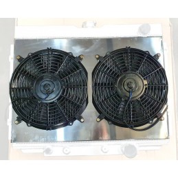 Radiator frame aluminum radiator with e-fans 24" 67-70