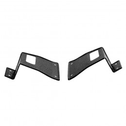 Rear seat latch cover plate, pair, Fastback 67-68