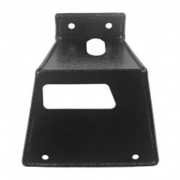 Cover plate rear seat lock left Fastback 67-68