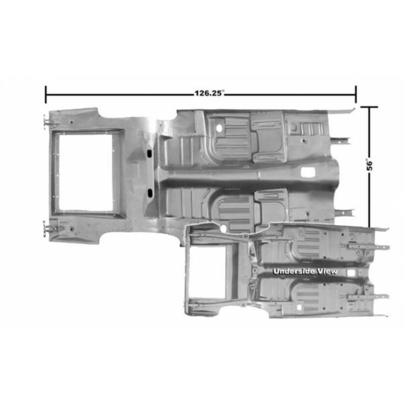 Placa de podea completa Coupe/Fastback 69-70