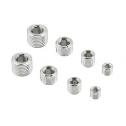 Set di tappi NPT 8 pezzi 1/ 8, 1/ 4, 3/ 8, 1/ 2