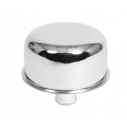 Oil cap, chrome, press-fit, neck 19mm 64-66