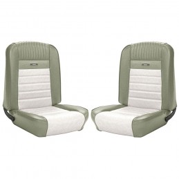 Pony Cabrio Upholstery Set Ivy Gold/White 65-66