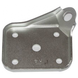 Axle mounting plate for spring, right 64-66