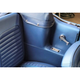 Bezug Seitenverkleidung hinten Cabrio mittelblau (medium blue) 64-68