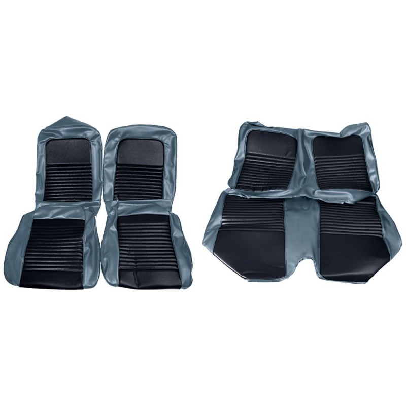 Seat covers coupe blue complete 67 Seat covers coupe blue complete 67