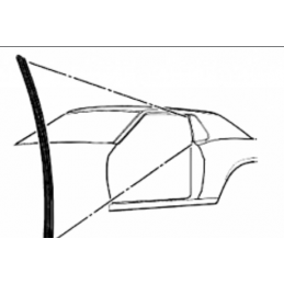 Guarnizione finestrino triangolo Coupé/Cabrio, sinistra 70-73