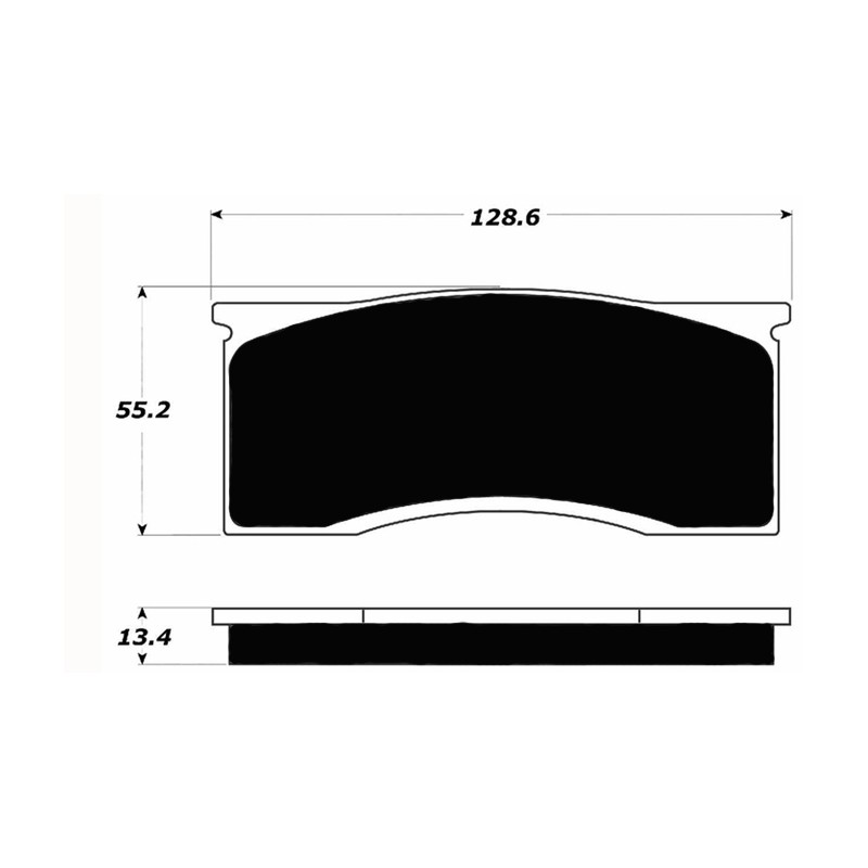 Disc brake pads front Porterfield 65-67