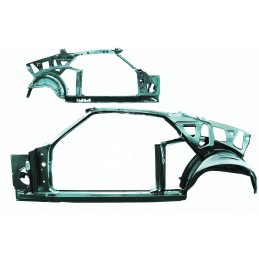 Vehicle frame left complete Fastback 69-70