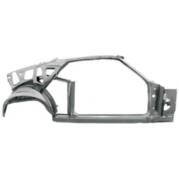 Vehicle frame right complete Fastback 69-70