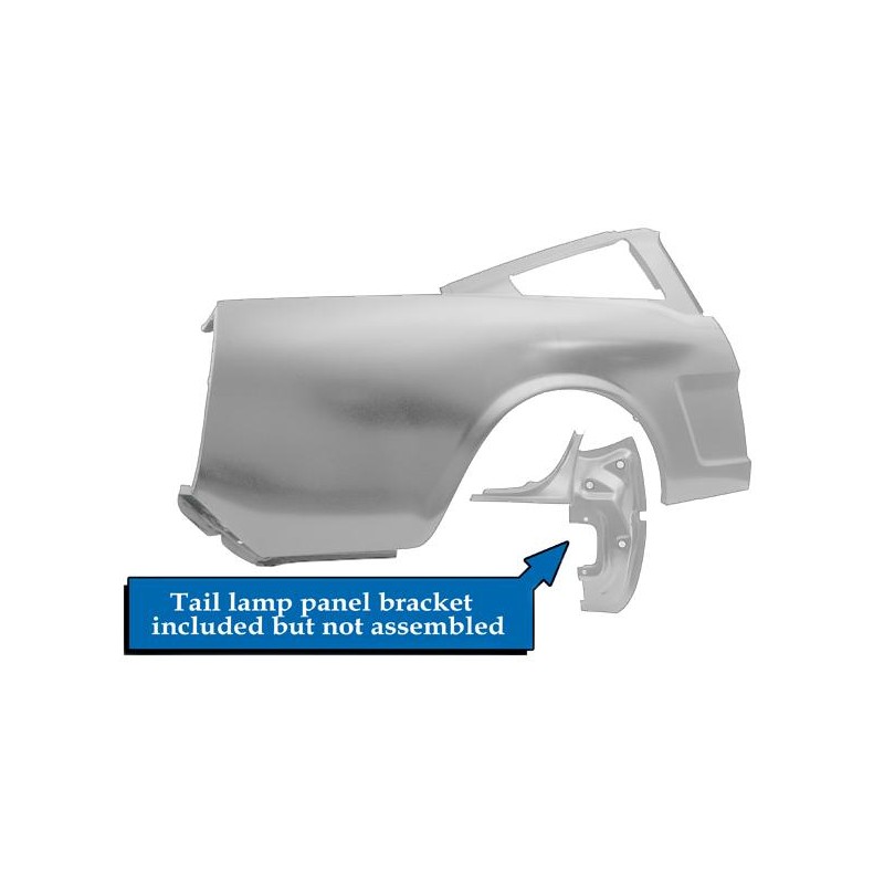 Complete fender - right, Fastback 64-66 Complete fender - right, Fastback 64-66