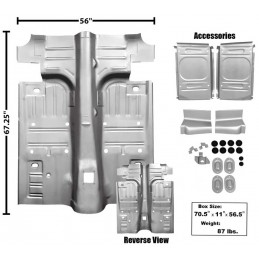 floor panel compl. Interior Coupe/Fastback Dynacorn 64-68