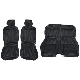 Fundas de asiento Fastback negro completo 69