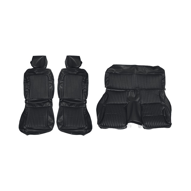 Seat covers Fastback black complete 69