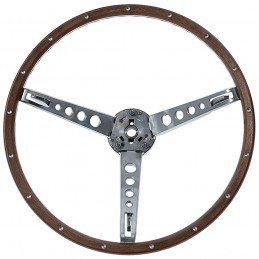 Volante in legno Pony, completo 65-66