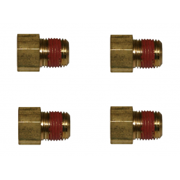 Pinza adattatore Wilwood da 1/ 8 NPT a tubo flessibile 3/ 8-24, 64-73