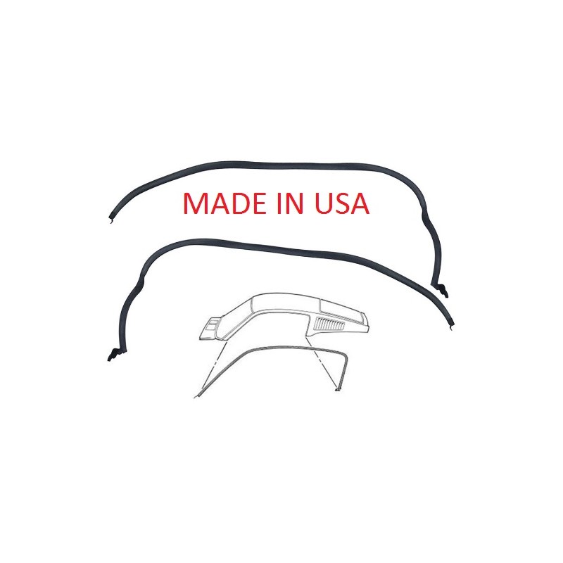 Dichtungen Dachkante Regenrinne Fastback USA 67-68 Dichtungen Dachkante Regenrinne Fastback USA 67-68