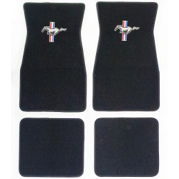 Tappetini con logo - nero, set 64-73