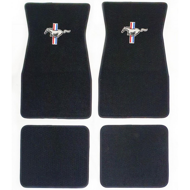 Tappetini con logo - nero, set 64-73 Tappetini con logo - nero, set 64-73