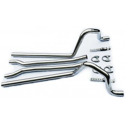 Țevi de evacuare din oțel inoxidabil, set 2" 64-70