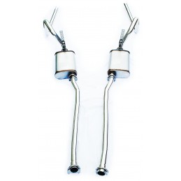 Sistema di scarico inox 2" V8 64-70