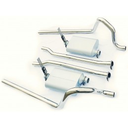 Exhaust system 2" stainless steel V8 Flowmaster style 64-70