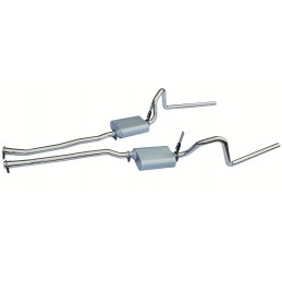 Impianto di scarico 2" in acciaio inox V8 Flowmaster stile 64-70