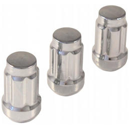 Piulițe pentru jantă 1/2" înguste, 20 bucăți + cheie