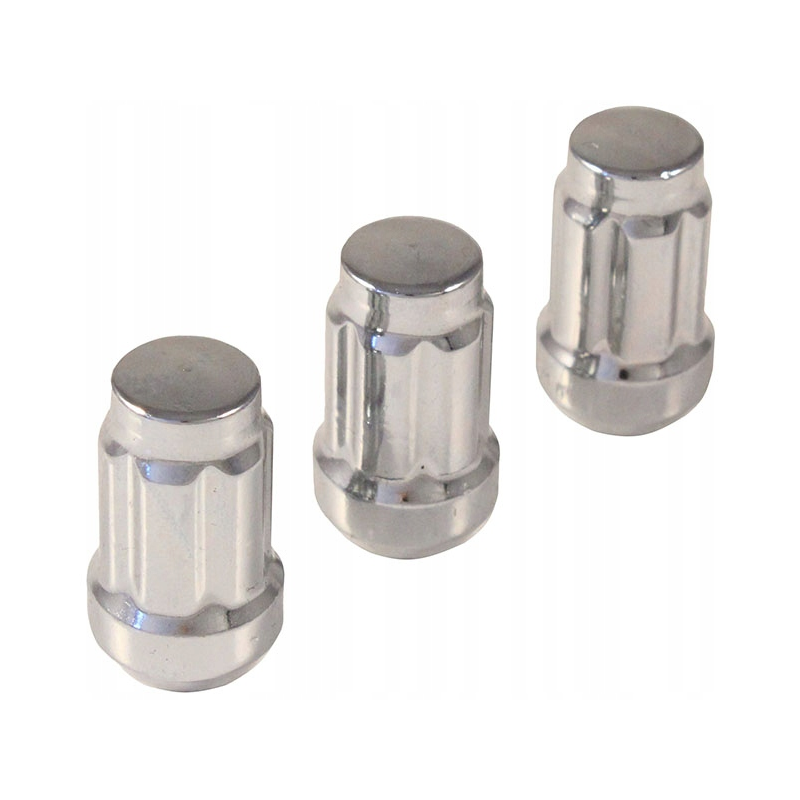 Piulițe pentru jantă 1/2" înguste, 20 bucăți + cheie