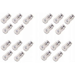 Piulițe pentru jantă 1/2" înguste, 20 bucăți + cheie