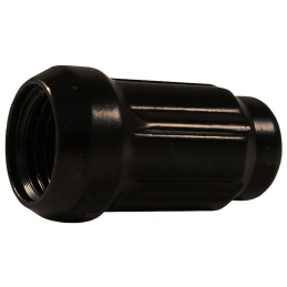 Piulițe pentru jantă 1/2" înguste, 20 buc + cheie - neagră