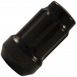 Piulițe pentru jantă 1/2" înguste, 20 buc + cheie - neagră