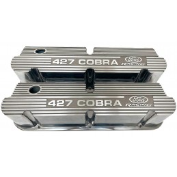 Cache culbuteur petit bloc "427 Cobra" argent haut 64-73