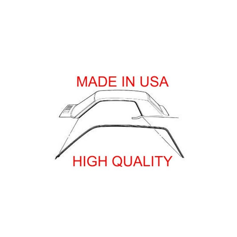 Coupe Roofrail Weatherstrip USA 67-68