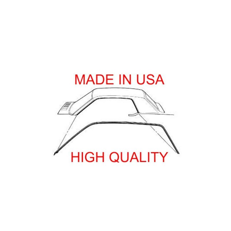 Joint de bord de toit pour coupé, USA, paire 67-68 Joint de bord de toit pour coupé, USA, paire 67-68