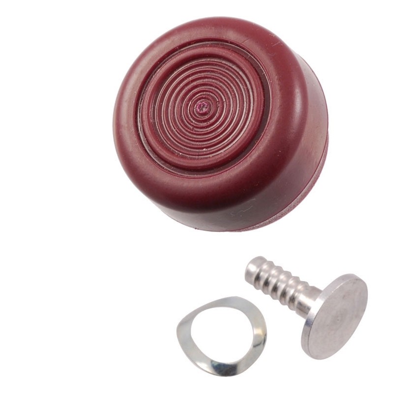 Window crank knob (dark red) 68-73