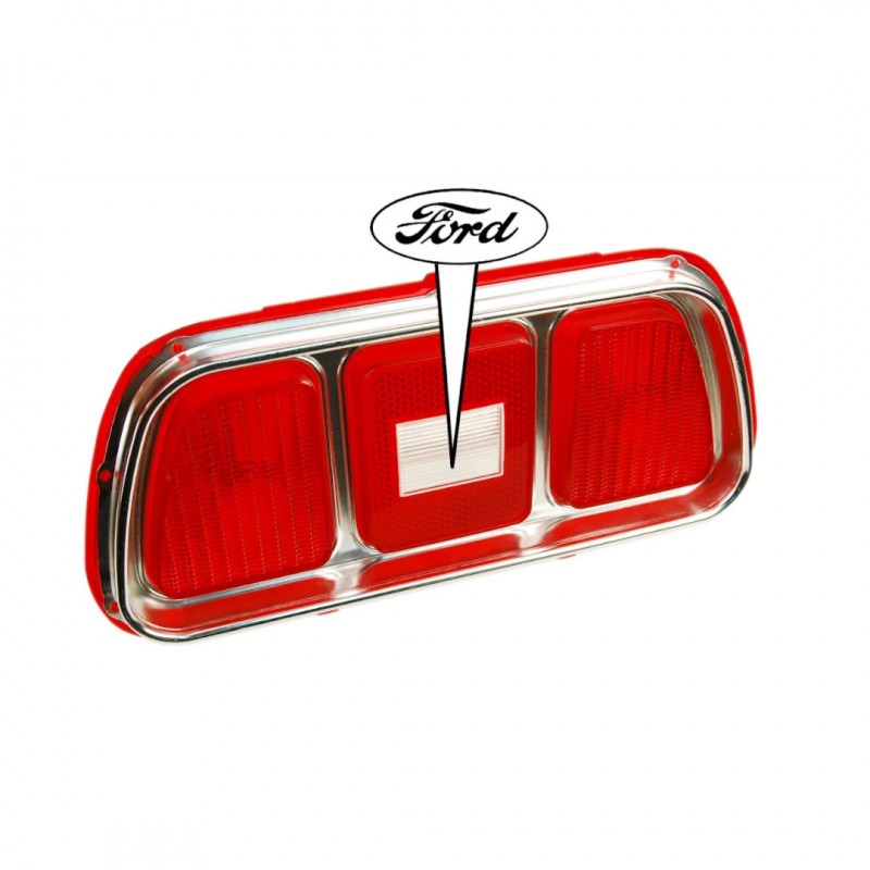 Glass rear light 71-72