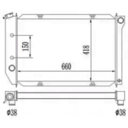 Radiador de aluminio 71-73