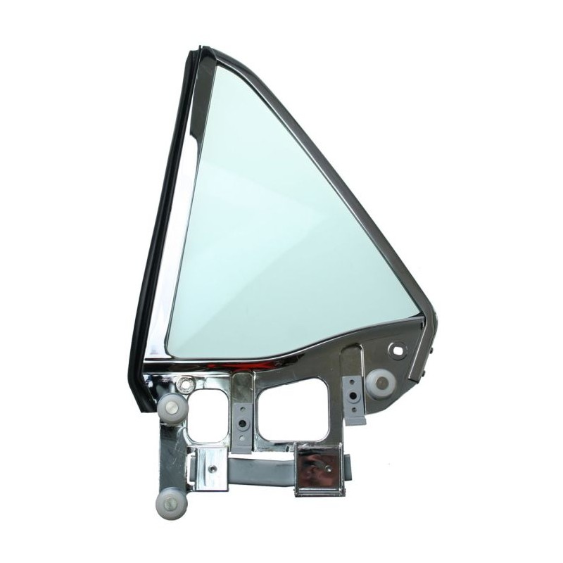 Coupe triangle glass, left 67-68 green Coupe triangle glass, left 67-68 green