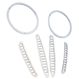 Anelli/inserti per lampada Eleanor GT500 sul lato. Prese d'aria 67-68