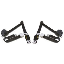 Centuri de siguranță în 3 puncte, pereche, negre 64-73