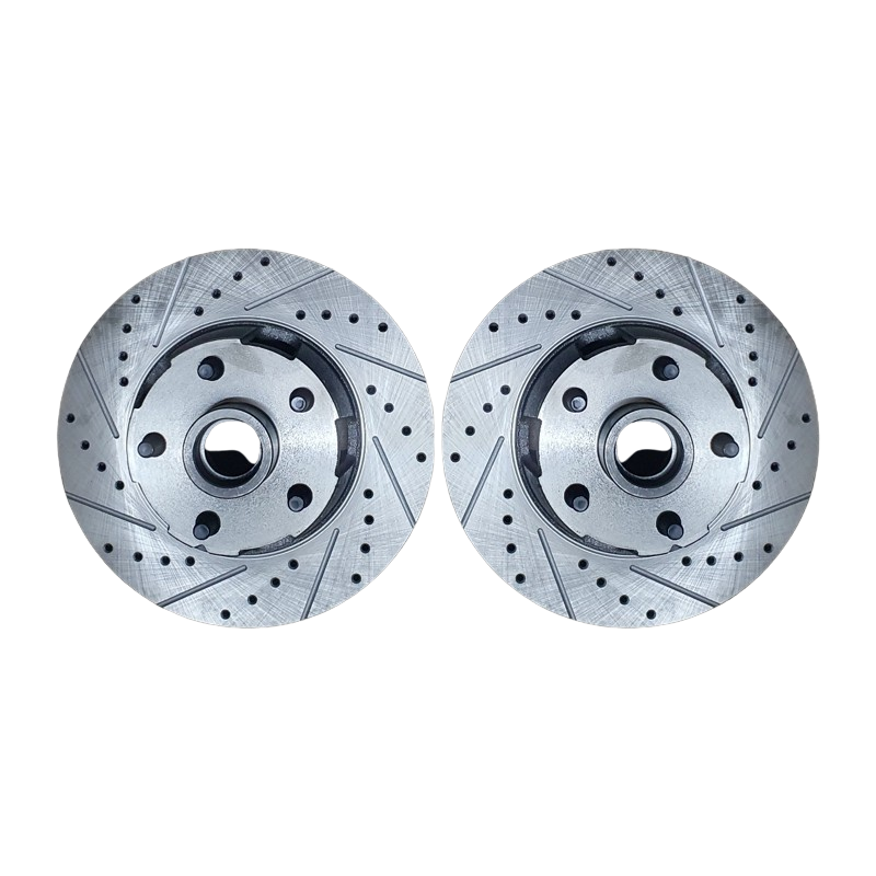 Front brake disc, pair of slotted 65-67 Front brake disc, pair of slotted 65-67