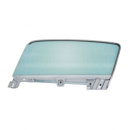 Fastback Door Glass, Left 67-68