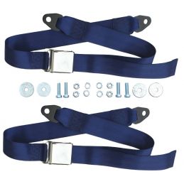 Seat belts, pair, dark blue 64-73