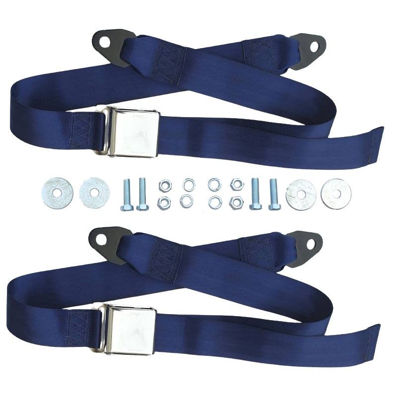 Ceintures de sécurité, paire, bleu foncé 64-73 Ceintures de sécurité, paire, bleu foncé 64-73