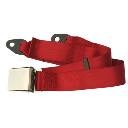 Ceinture de sécurité rouge (paire) 65-73