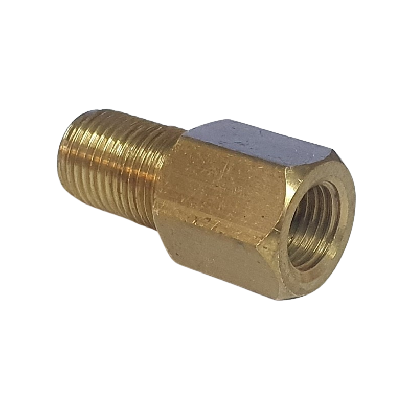Adaptateur conduite de frein grand-petit 7/16" M à 3/8" F 64-73 Adaptateur conduite de frein grand-petit 7/16" M à 3/8" F 64-73