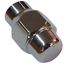 Rim nut with guide 1/2" UNF Chrome 64-73 1 pc.